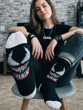 Marvel Venom crew socks